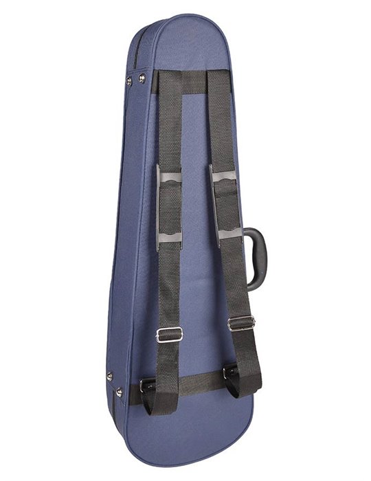 Estuche violín 4/4 Leonardo forma azul YKK