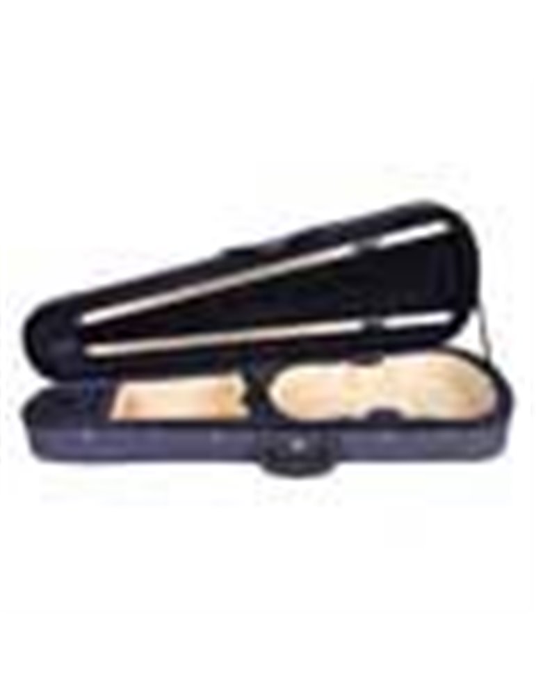 Estuche violín 4/4 Leonardo forma azul YKK