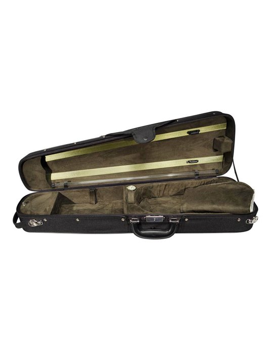 Estuche violín madera 4/4 Leonardo forma negro