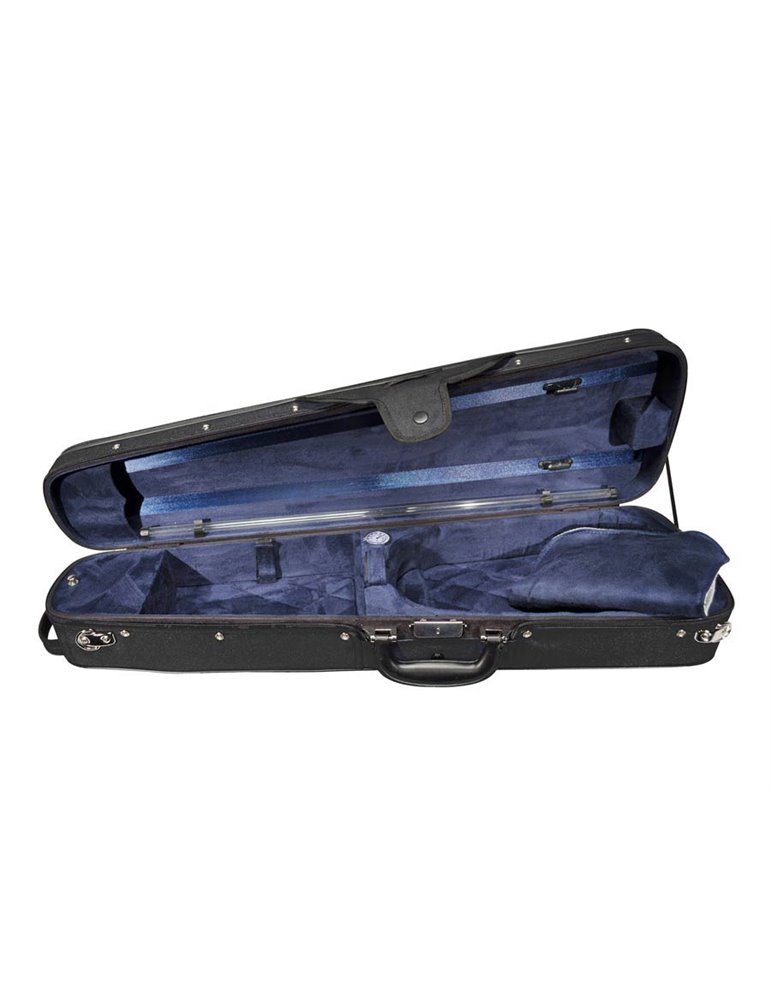 Estuche violín madera4/4 Leonardo forma negro