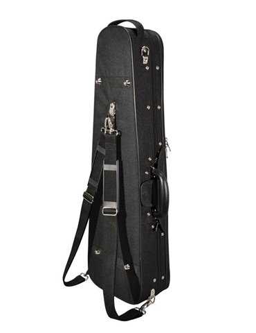 Estuche violín madera4/4 Leonardo forma negro 2