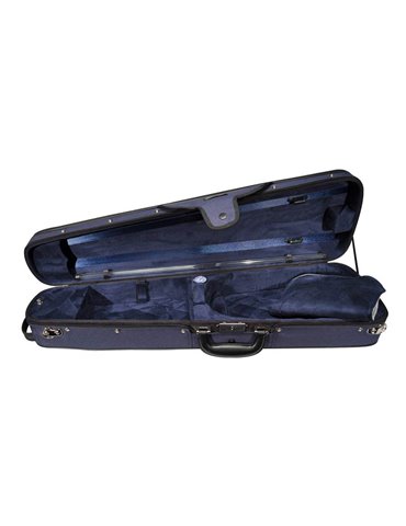 Estuche violín madera4/4 Leonardo forma azul