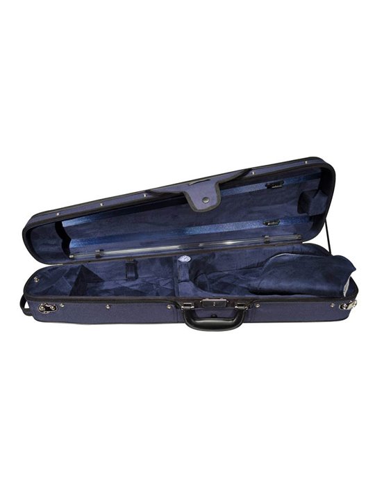 Estuche violín madera4/4 Leonardo forma azul