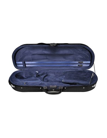 Estuche violín 4/4 Leonardo forma D 2 negro