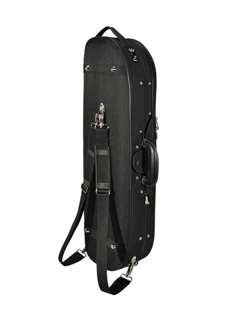 Estuche violín 4/4 Leonardo forma D 2 negro