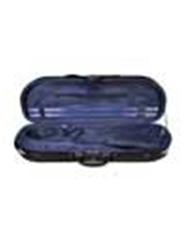 Estuche violín 4/4 Leonardo forma D 2 negro