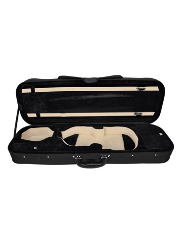 Estuche violín 4/4 Leonardo rectan. espuma negro