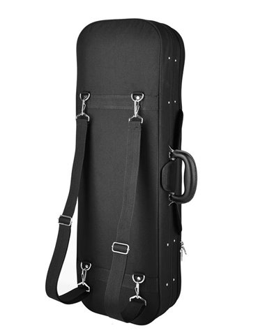 Estuche violín 4/4 Leonardo rectan. espuma negro 2