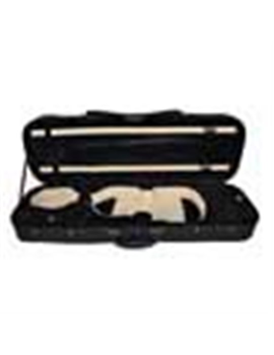 Estuche violín 4/4 Leonardo rectan. espuma negro