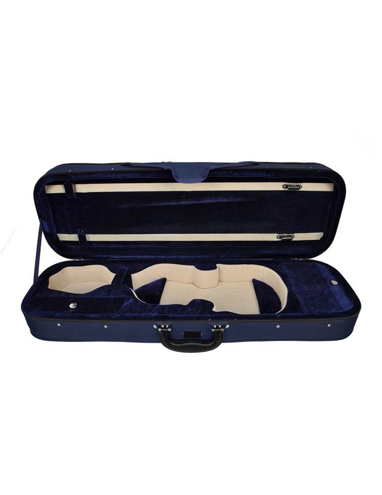 Estuche violín 4/4 Leonardo rectan. espuma azul