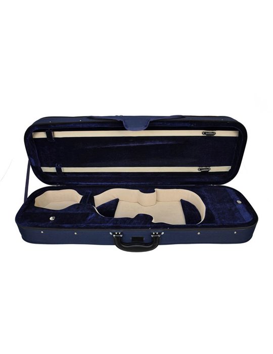 Estuche violín 4/4 Leonardo rectan. espuma azul