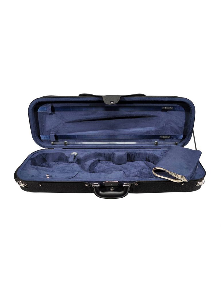 Estuche violín 4/4 Leonardo rectan. espuma negro