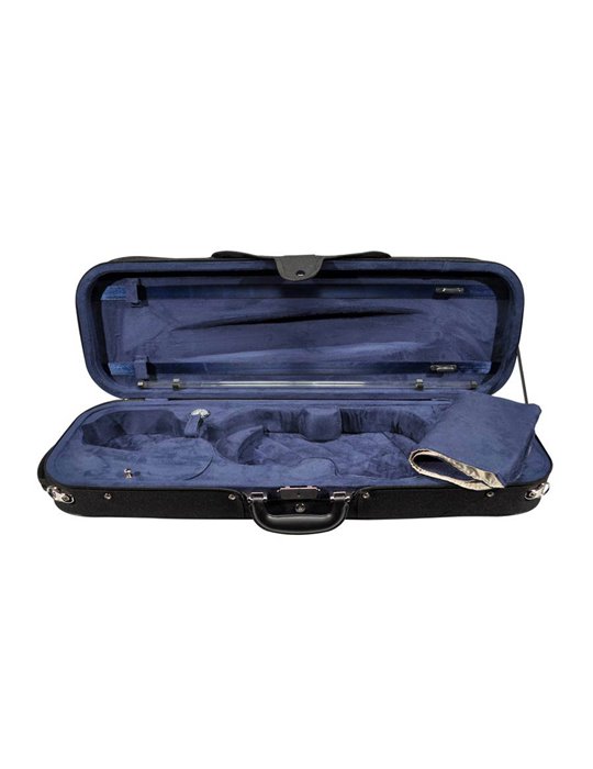 Estuche violín 4/4 Leonardo rectan. espuma negro