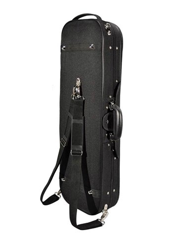 Estuche violín 4/4 Leonardo rectan. espuma negro 2