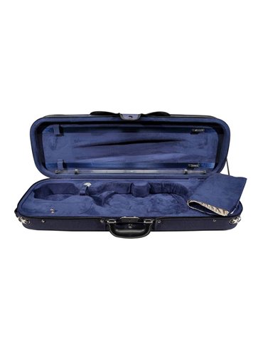 Estuche violín 4/4 Leonardo rectan. espuma azul