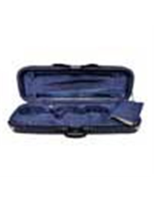 Estuche violín 4/4 Leonardo rectan. espuma azul