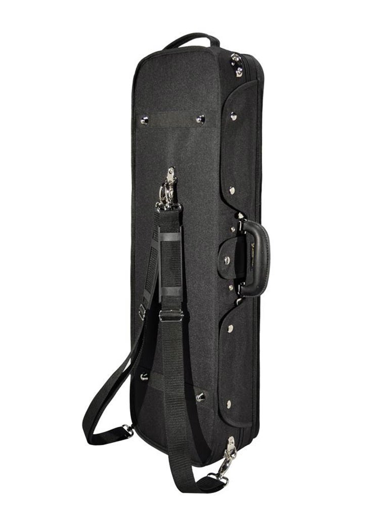 Estuche violín 4/4 Leonardo rectan. madera negro