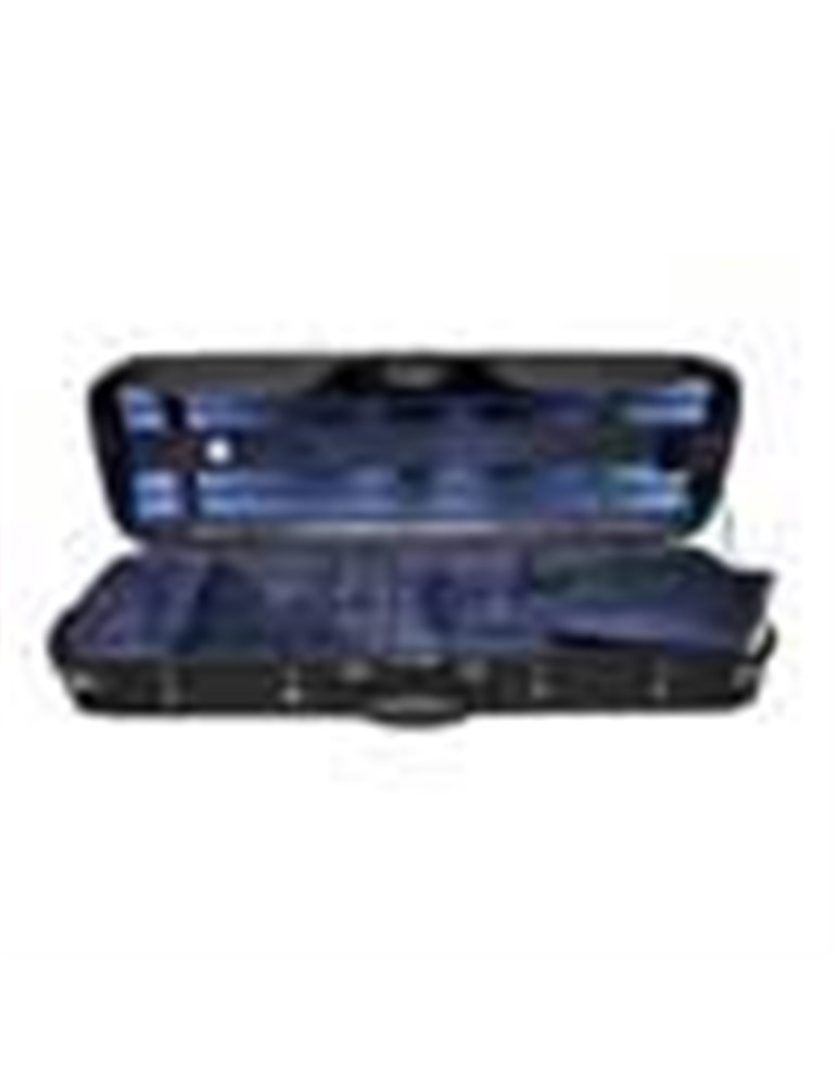 Estuche violín 4/4 Leonardo rectan. madera negro