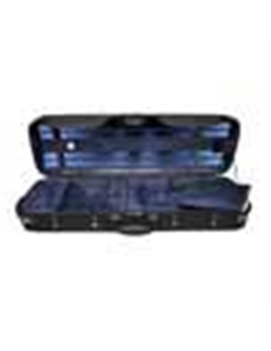 Estuche violín 4/4 Leonardo rectan. madera negro