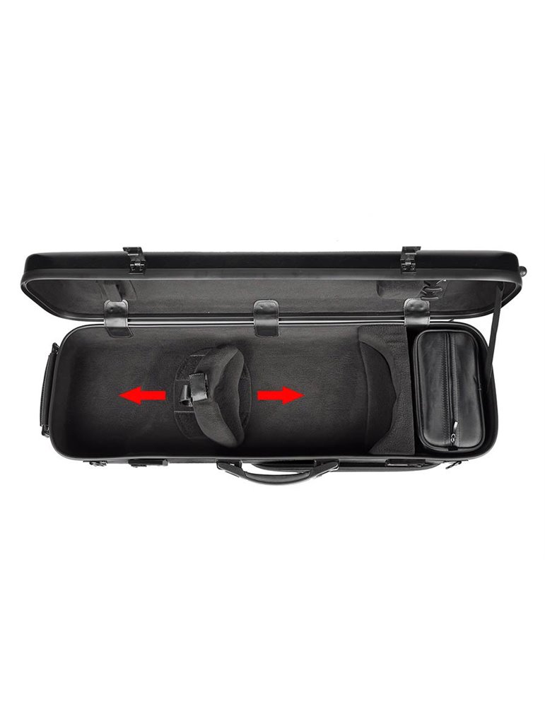Estuche violín 4/4 Leonardo PVC 22kg negro