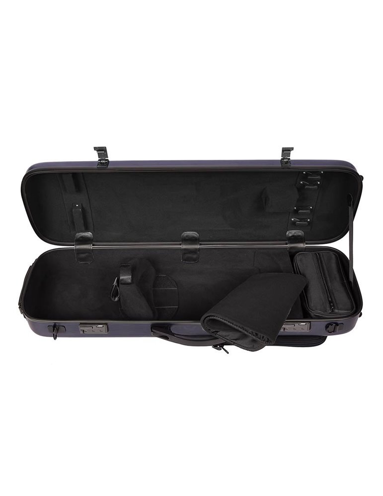 Estuche violín 4/4 Leonardo sándwich PVC 22kg azul