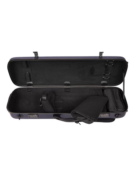 Estuche violín 4/4 Leonardo sándwich PVC 22kg azul