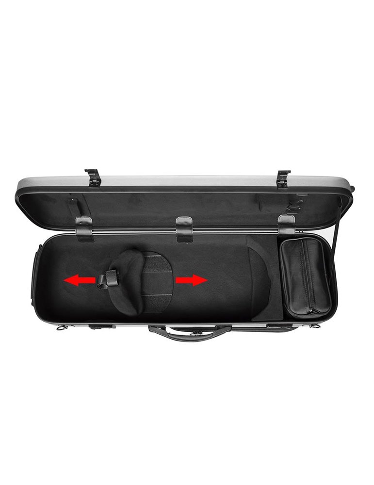 Estuche violín 4/4 Leonardo PVC 22kg plata