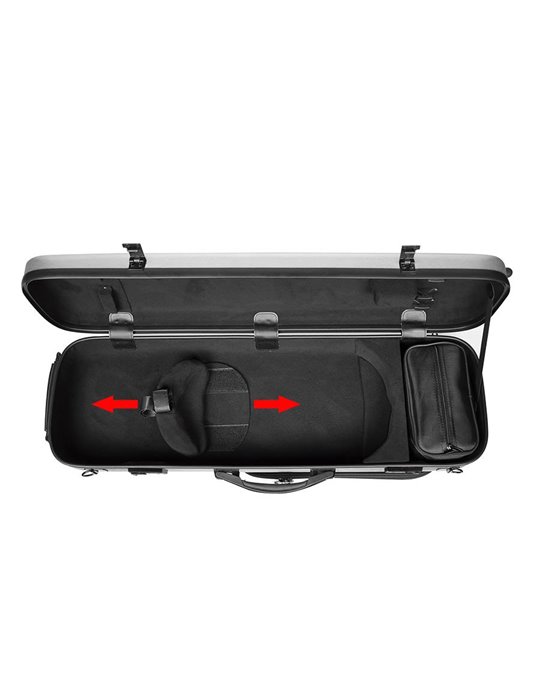 Estuche violín 4/4 Leonardo PVC 22kg plata