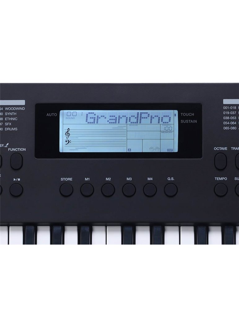 TECLADO MEDELI DE 49 TECLAS NEGRO MK49/BK