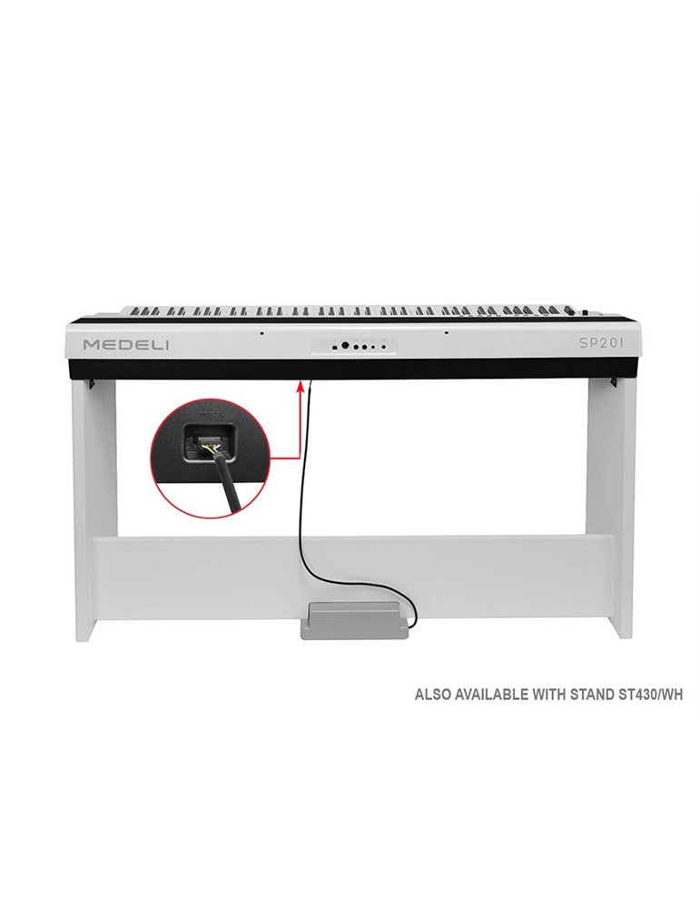 PIANO DE ESCENARIO MEDELI 88 TECLAS SP201/WH