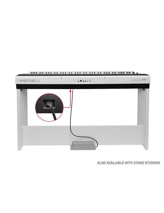 PIANO DE ESCENARIO MEDELI 88 TECLAS SP201+/WH