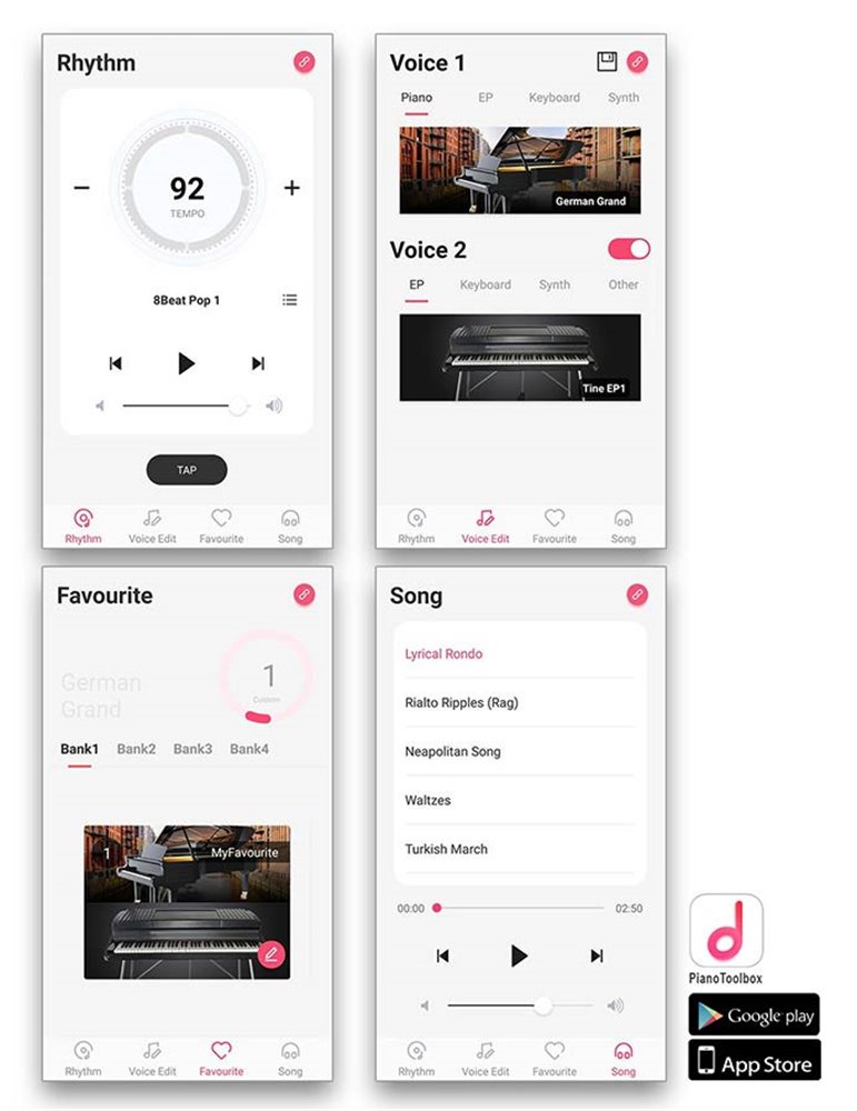 PIANO DE ESCENARIO MEDELI 88 TECLAS SP201+/WH