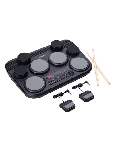 BATERÍA DIGITAL MEDELI DE SOBREMESA 8 PADS CON SENSIBILIDAD