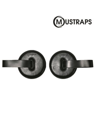 CORREA MUSTRAPS PARA PLATOS DE PIEL DE CIERVO NEGRA