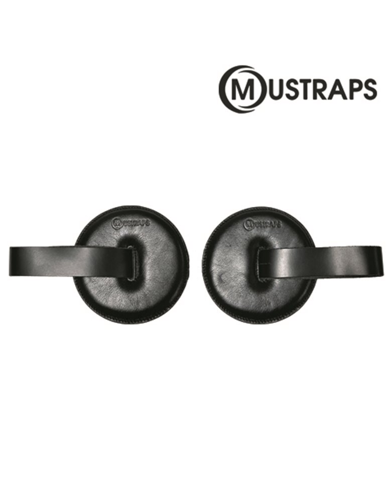 CORREA MUSTRAPS PARA PLATOS DE PIEL DE CIERVO NEGRA