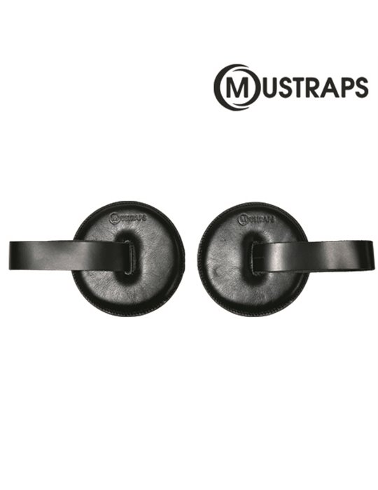 CORREA MUSTRAPS PARA PLATOS DE PIEL DE CIERVO NEGRA