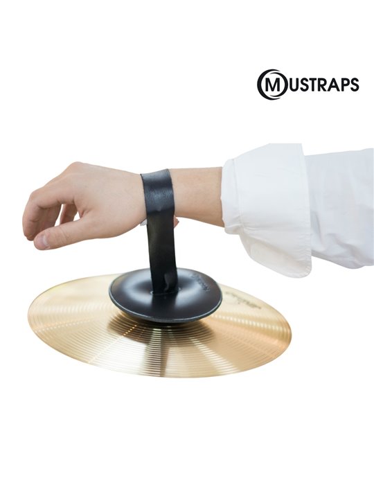 CORREA MUSTRAPS PARA PLATOS DE PIEL DE CIERVO NEGRA