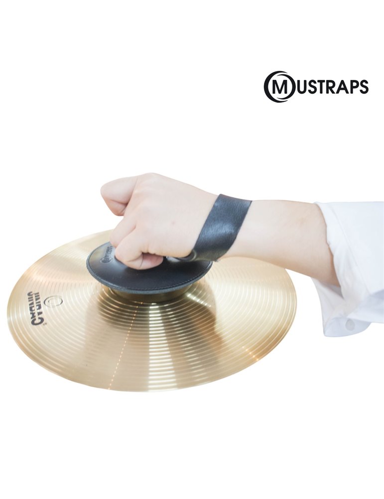 CORREA MUSTRAPS PARA PLATOS DE PIEL DE CIERVO NEGRA