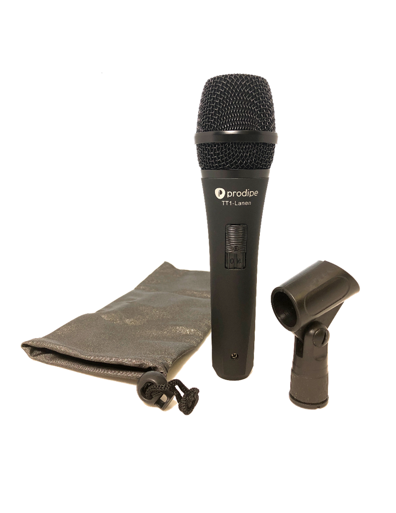 MICRÓFONO DINÁMICO PROFESIONAL PARA VOCALISTAS PRODIPE TT1 CON INTERRUPTOR