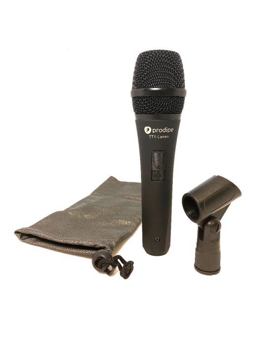MICRÓFONO DINÁMICO PROFESIONAL PARA VOCALISTAS PRODIPE TT1 CON INTERRUPTOR