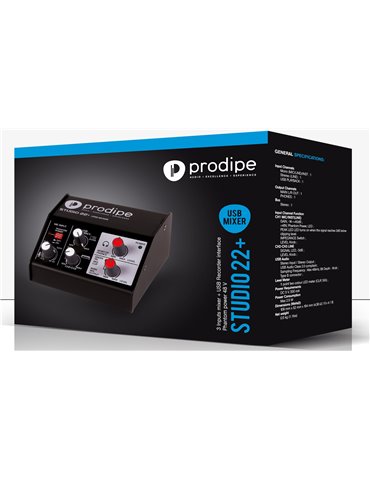 TARJETA DE SONIDO PRODIPE STUDIO 22 PLUS