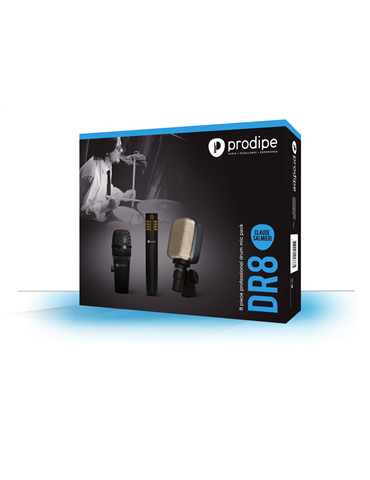 JUEGO DE 8 MICRÓFONOS PRODIPE PARA BATERÍA