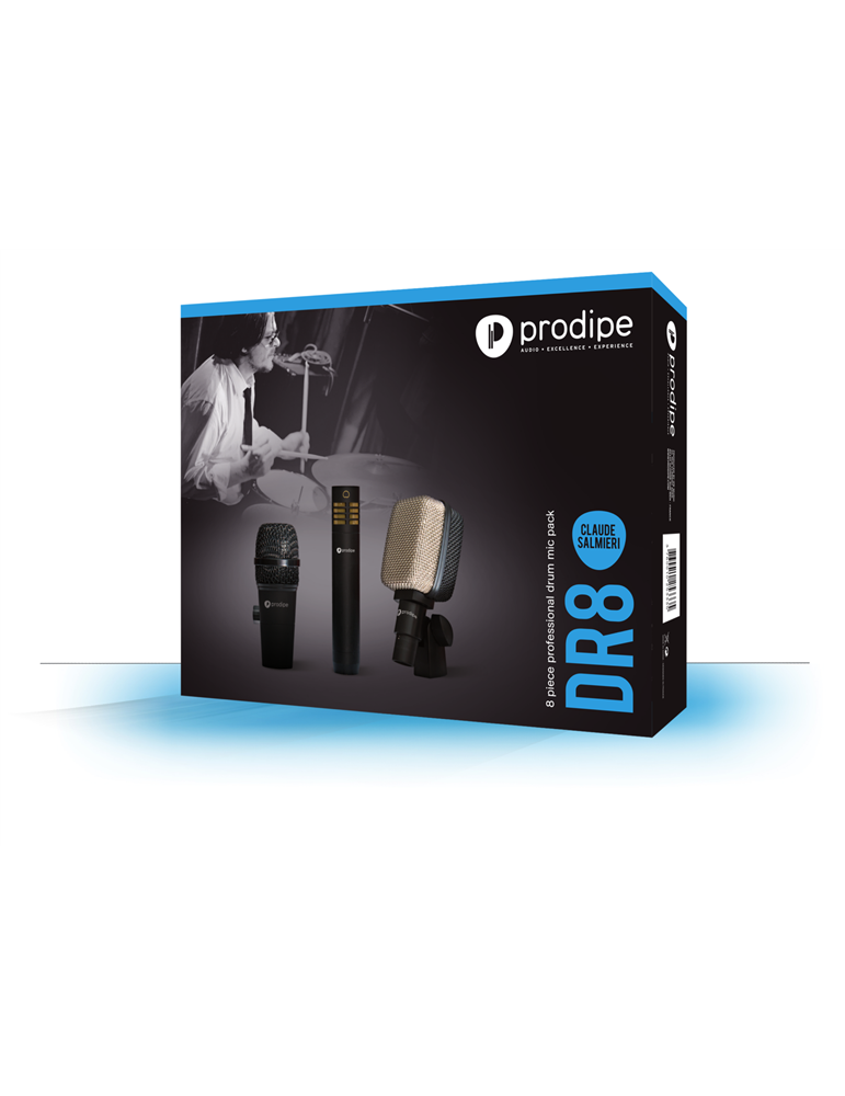 JUEGO DE 8 MICRÓFONOS PRODIPE PARA BATERÍA