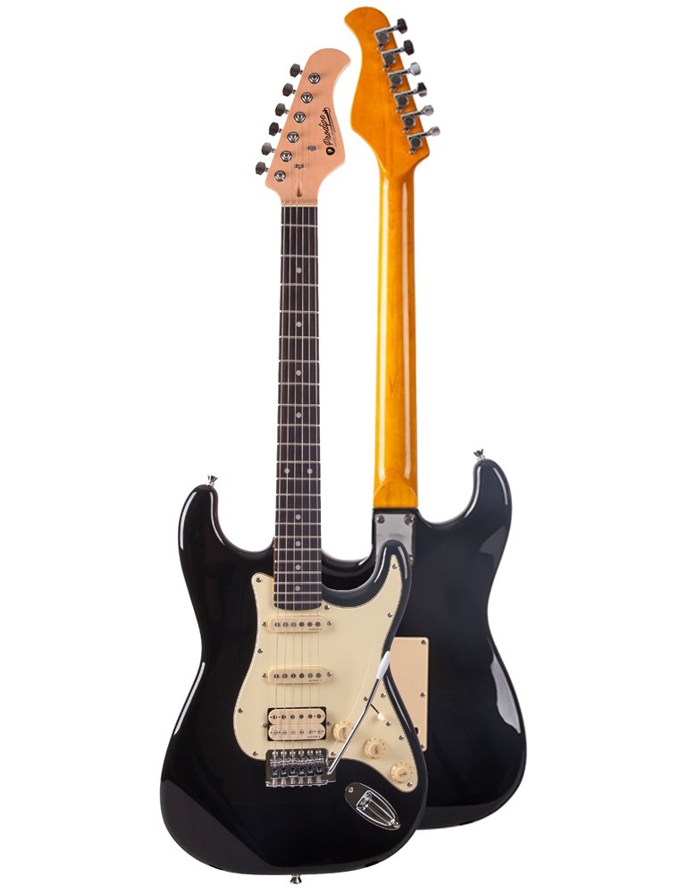 GUITARRA ELÉCTRICA PRODIPE SERIE ST83-RA STRATOCASTER NEGRA