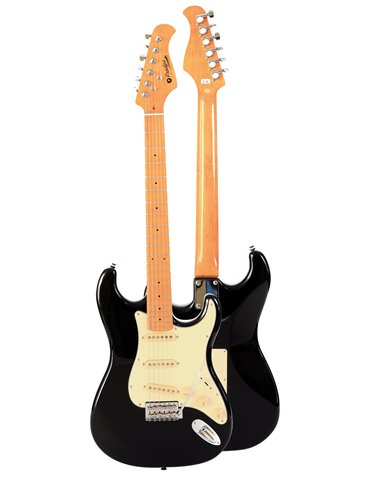 GUITARRA ELÉCTRICA PRODIPE SERIE ST80-MA STRATOCASTER NEGRA