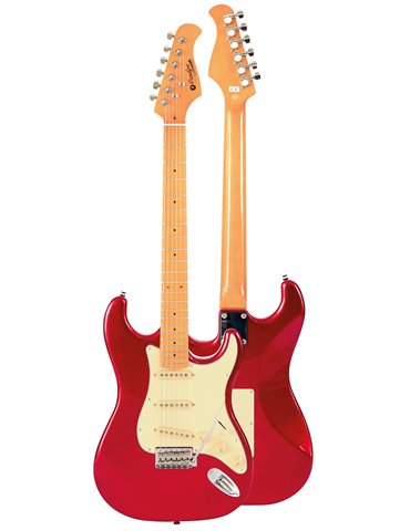 GUITARRA ELÉCTRICA PRODIPE SERIE ST80-MA STRATOCASTER ROJA