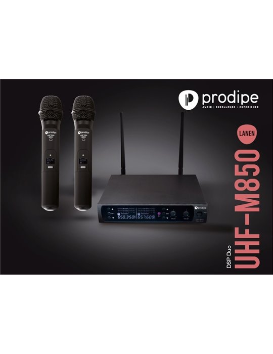 MICROFONO INALÁMBRICO PRODIPE M850 DUO