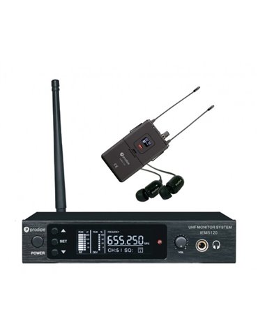 MONITOR PRODIPE INALÁMBRICO MONO IEM5120 UHF 2