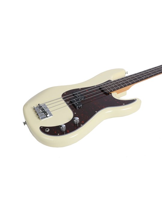 BAJO ELÉCTRICO PRECISIÓN BASS DE PRODIPE SERIE PB80 BLANCO VINTAGE