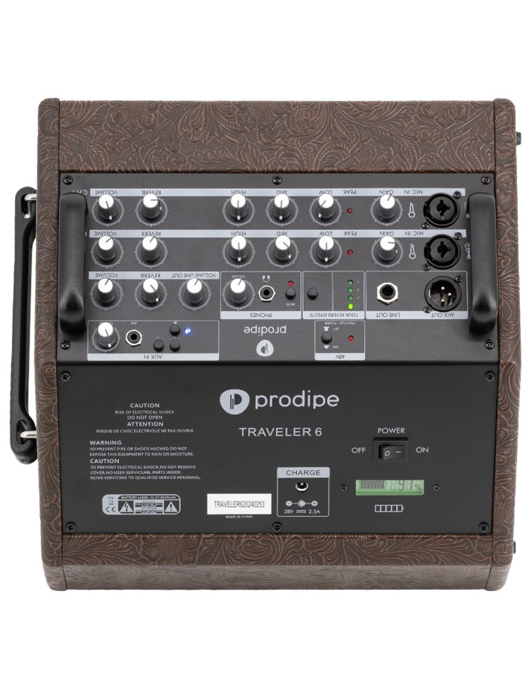 AMPLIFICADOR PRODIPE TRAVELER 6 COMBO + FUNDA